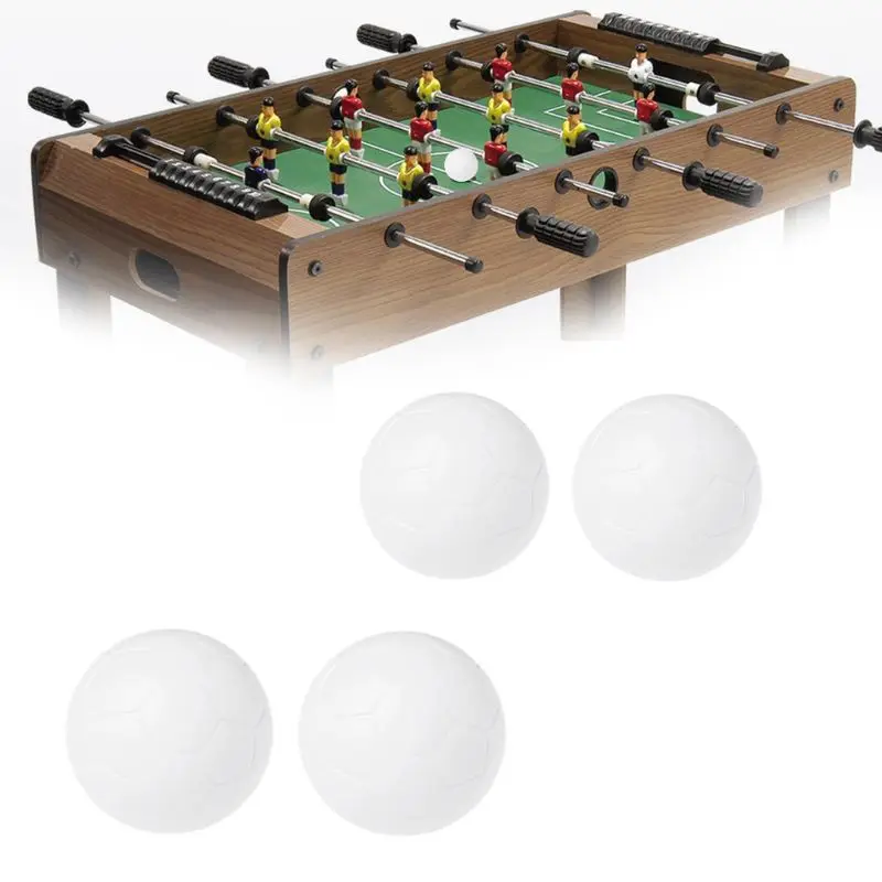 Table Soccer Mini White Official Foosball Replacement Parts Resin Balls Decor 2x
