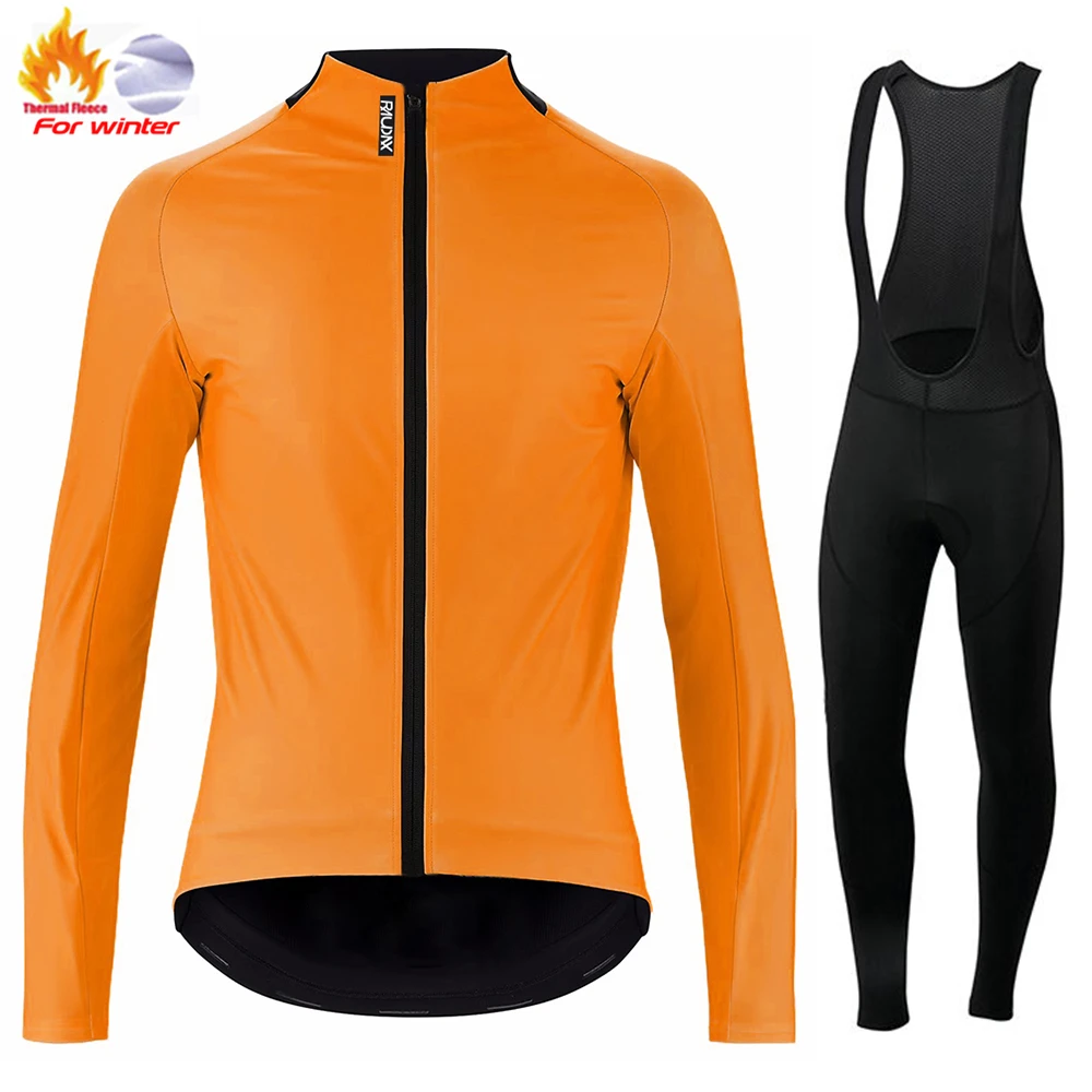 Winter Racing Cycling Long Sleeves Jersey Set Warm Fleece Bike Triathlon Road Cycling Clothing cycling jersey