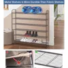 Long 6 Tier Shoe Rack Organizer Tall Metal Shoe Organizer for Entryway Bedroom Floor Garage, Wide Shoe Shelf Storage 3