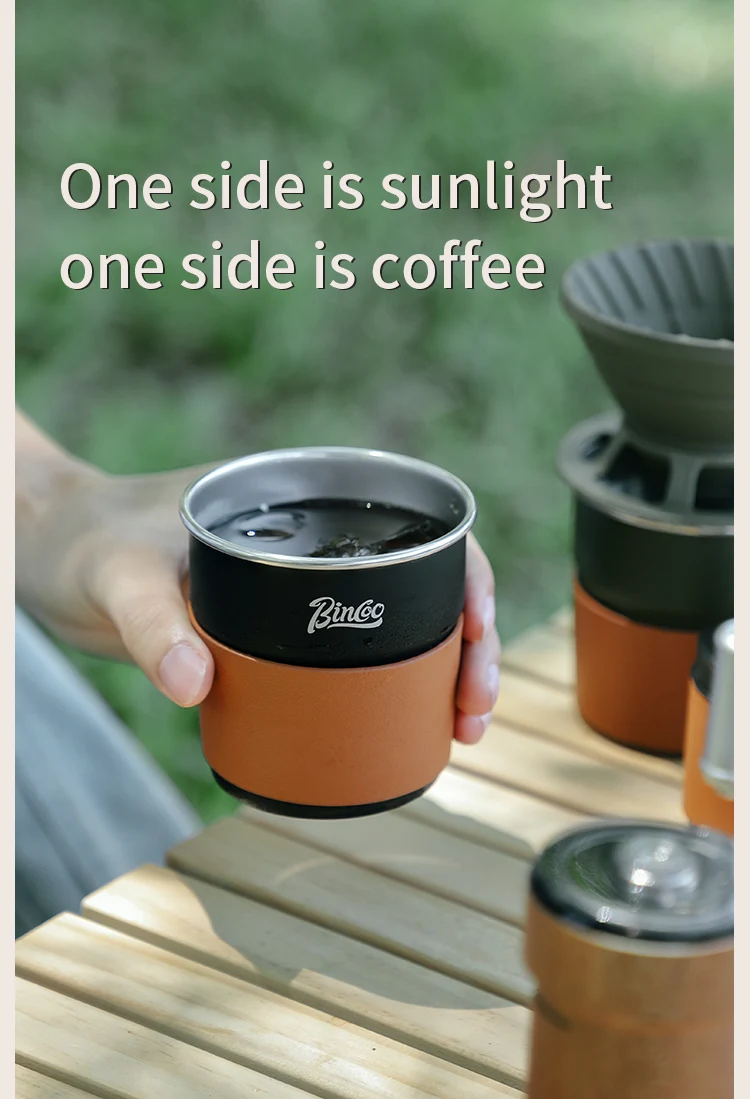Sd22411e3dede41a59d349d3d37567ee4u BINCOO Coffee Equipment Portable Hand Brewed Coffee Set Coffee Manual Grinder Complete Set for Outdoor Camping Travel