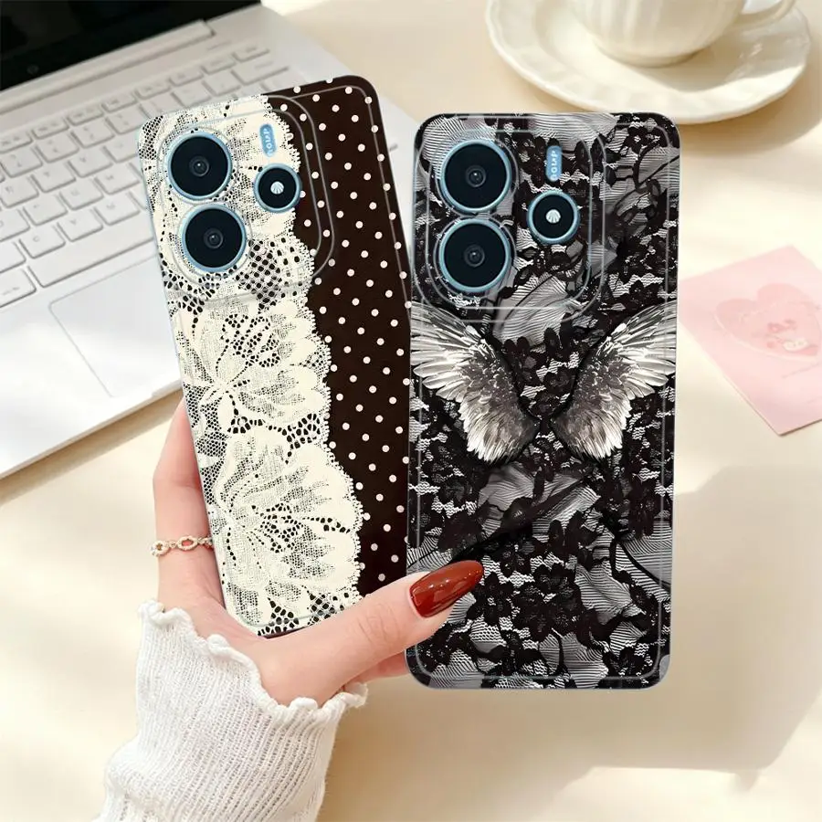 Soft Lace Polka Dot Phone Case Cover