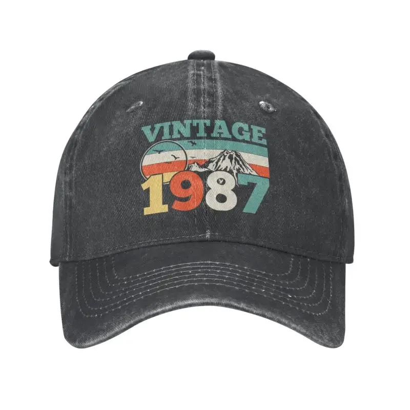 

Fashion unisex cotton vintage 1987 birthday baseball cap adult adjustable dad hat women Men Outdoor