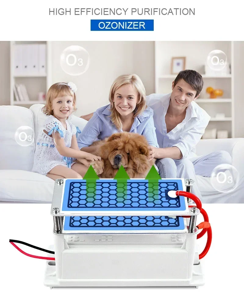 ATWFS Ozongenerator 220 V 60 g/10 g/15 g Luftreiniger Ozonator Maschine Ozonisator Heimreiniger Sterilisator Entfernen Sie Formaldehyd – Detail 7