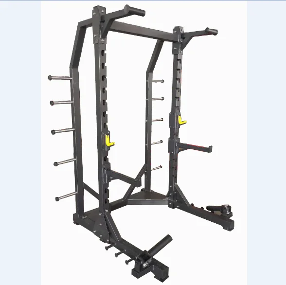 Power Half Rack Commerciale Multi Gym Equipment Fitness Squat Rack