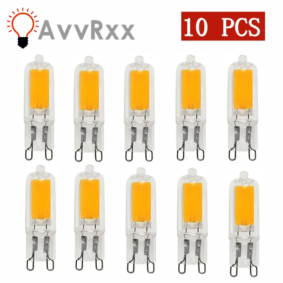 Super Bright G9  LED Light Bulb 7W 9W 12W15W AC 220V/110V Glass Lamp  Constant Power Light LED Lighting G9 COB Bulbs wholesale