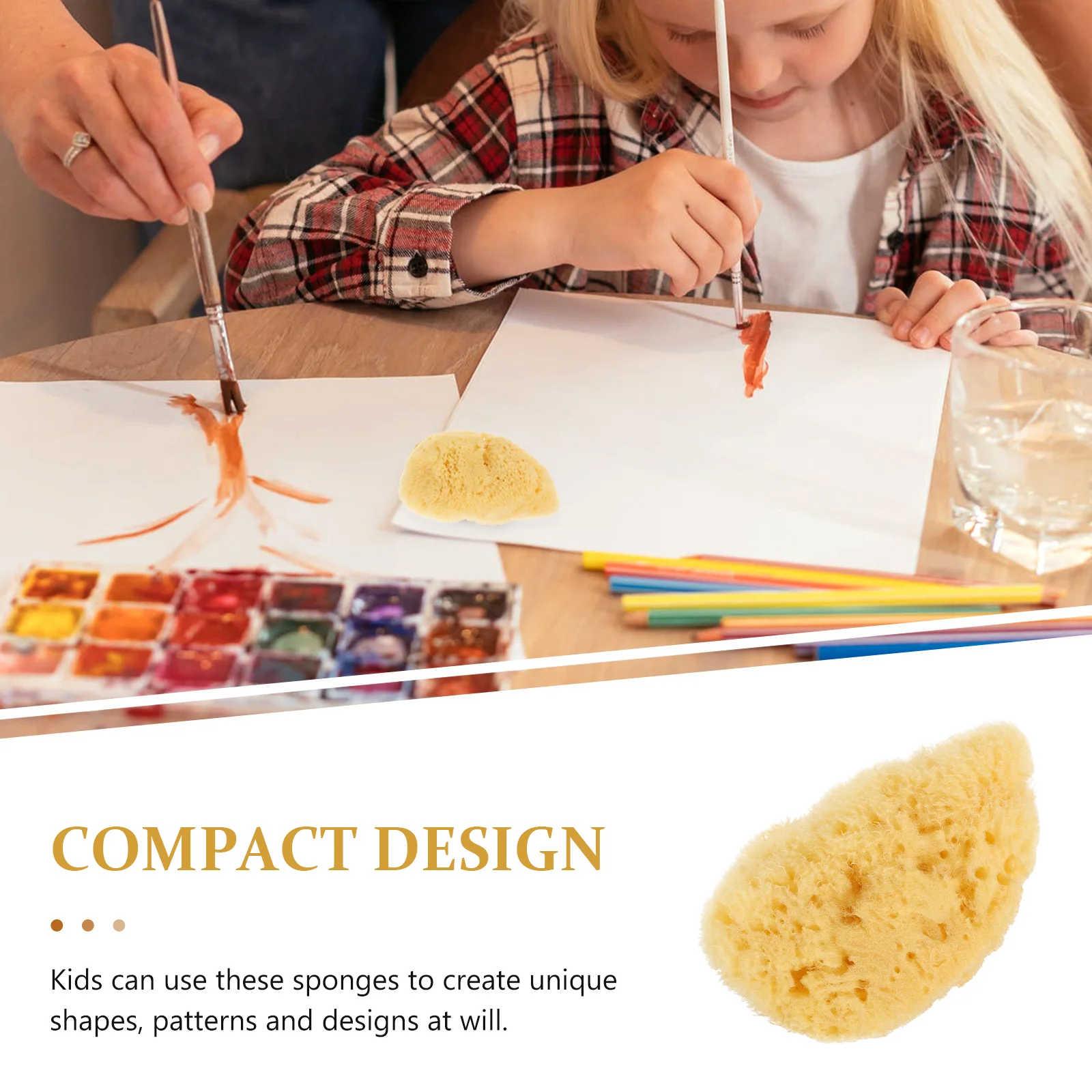 Рисунок 4 - Губка с золотым декором для рисования