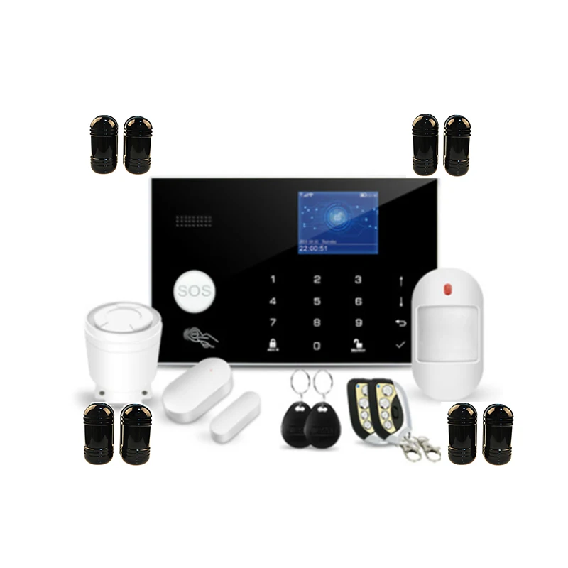 

Anti-theft alarm home door and window infrared induction remote control wireless wifi graffiti anti-theft device (customized)