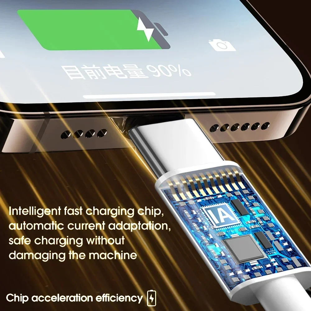 Высокоскоростной зарядный кабель для передачи данных USB Type C, 120 Вт ...