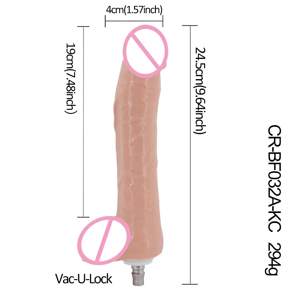 FREDORCH NEW Sex Machine Big Dildos VAC-U-LOCK Vibrator For Women Attachments Toys for Adults Realistic sex machine dildo
