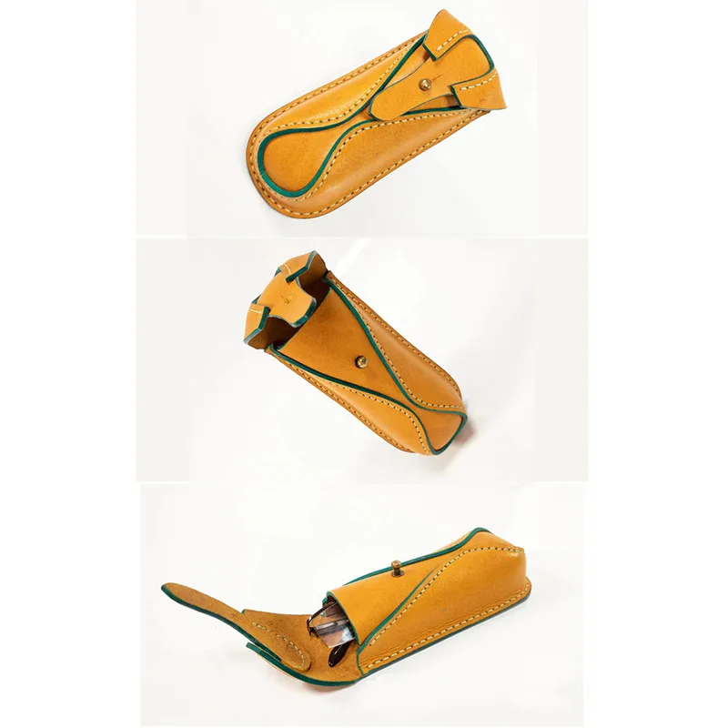Sewing pattern DIY handmade glasses case kraft paper leather craft template 17x17.5cm