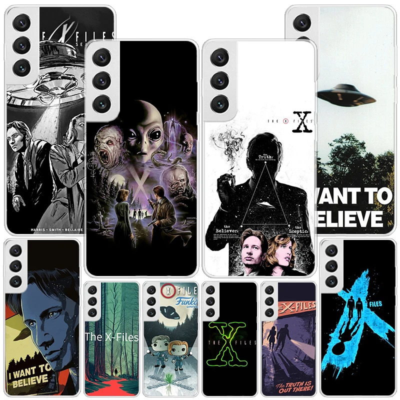 The X Files I Want To Believe Custodia Per Telefono Per Samsung Galaxy S24 S23 S22 S21 Ultra S10 Plus S20 Fe S10E S9 S8 + Soft Cover Coque