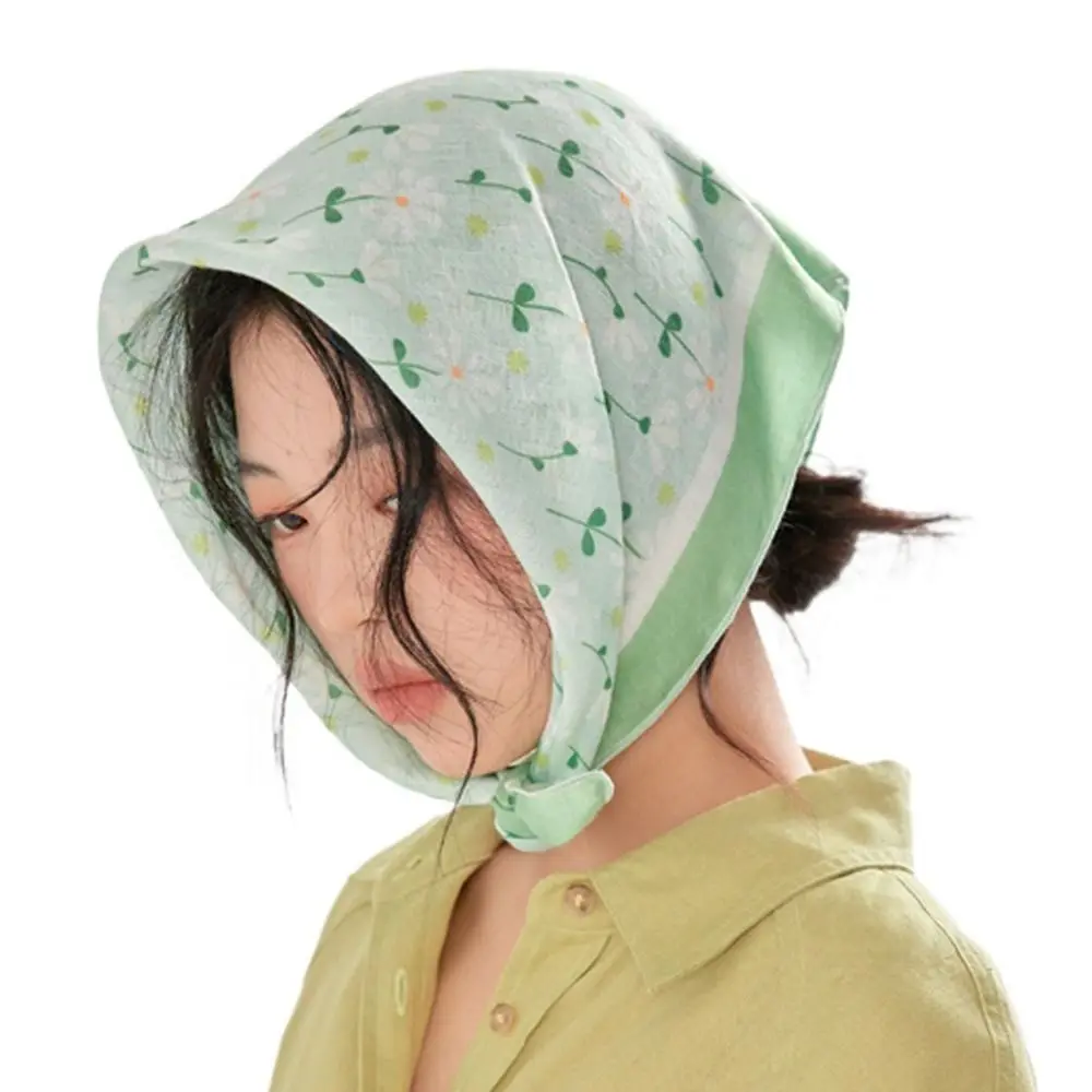 

Accessories Collocation Clothing Accessories Weave Hair Decorate Female Printed Scarf Hair Band Square Scarf Flower Silk Scarf