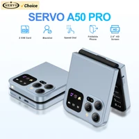 SERVO Classic Color Flip Mobile Phone Auto Call Record FM Radio Speed Dial Magic Voice GSM Dual SIM Unlocked Foldable Cellphones 1