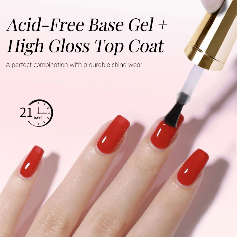 UR SUGAR 15ml No Wipe Top Base Gel Nail Gel Polish Matte Top Coat Enhancer Varnish Semi Permanent Soak Off UV LED Nail Art 5