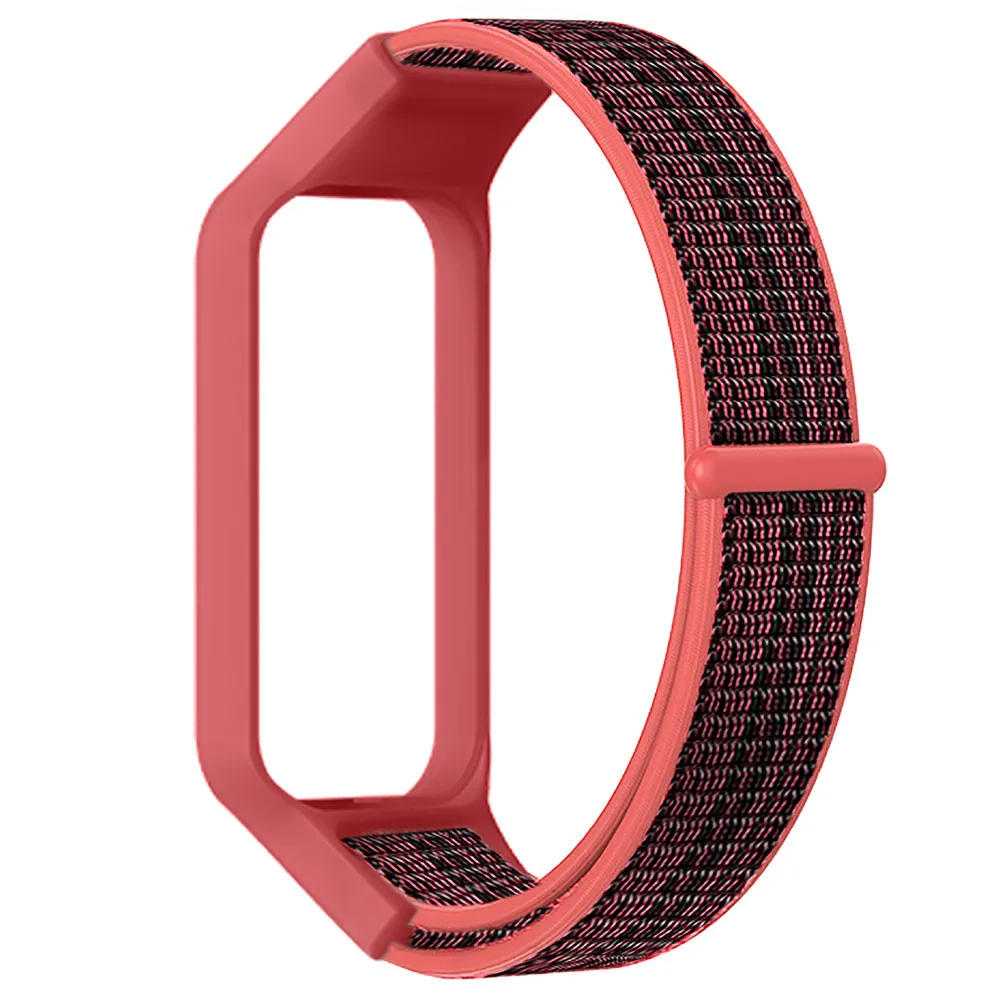 Nylon Loop Watchband with Protective Case for Smart Watches - Stylish Strap Accessory