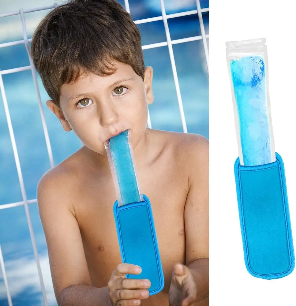 Colorful Ice Pop Sleeves ice cream bag 24 Pack Reusable Popsicle Bags