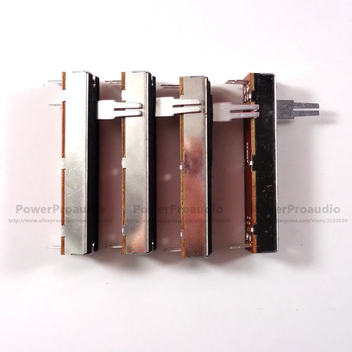 4pcs fader straight potentiometer A50Kx2 replace 20A6 for NUMARK M2 DM2050 DM1050 / player