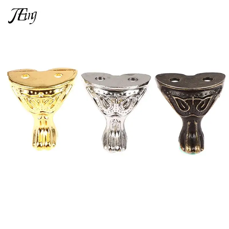 Antique Jewelry Gift Box Wood Case Decorative Feet Leg Corner Protector 8Pcs jewelry making supplies craft supplies