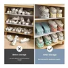 2Pcs Shoe Stacker Adjustable Shoe Slots Organizer Shoes Slots Space Saver Double Deck Rack Holder for Closet Organization Hot 2
