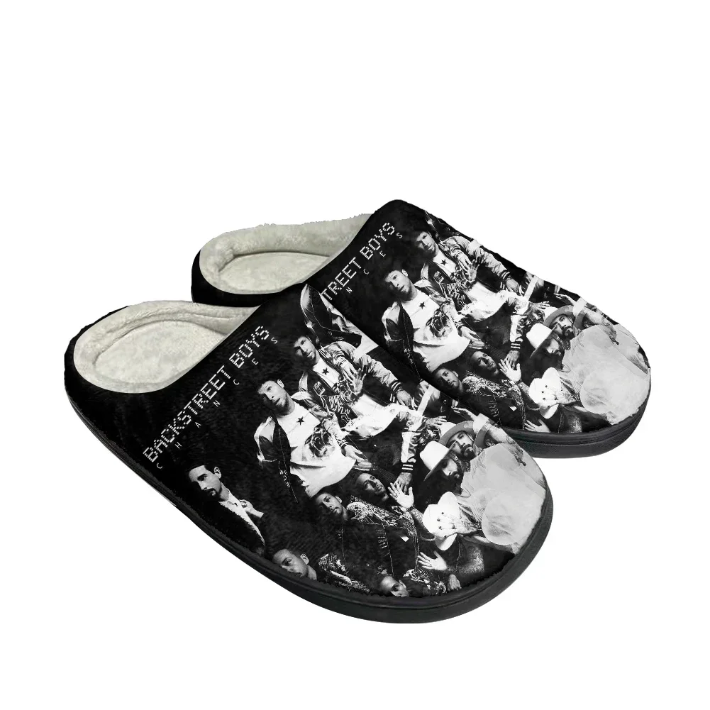 Hot Backstreet Boys Fashion Cotton Custom Slippers Mens Womens Sandals Plush Casual Keep Warm Shoes Thermal Comfortable Slipper
