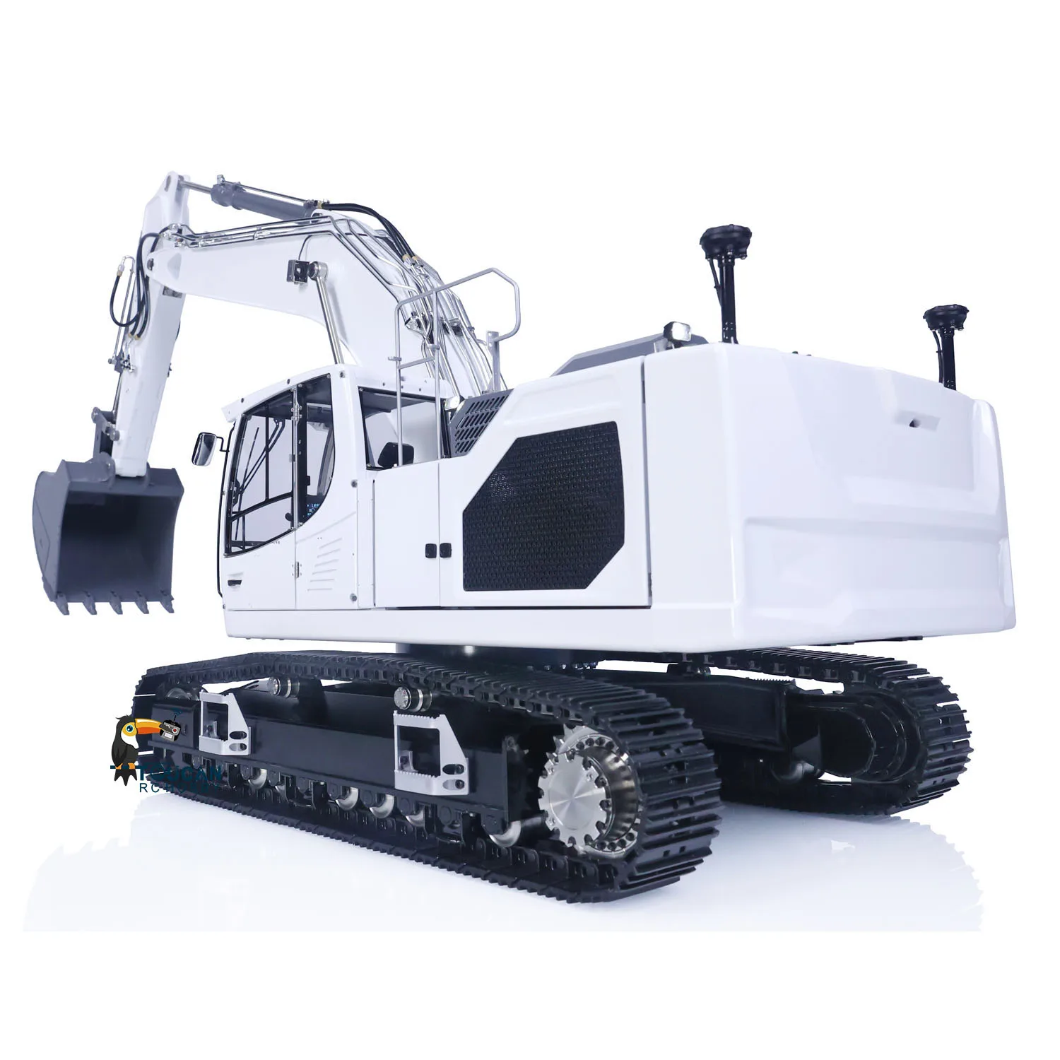 Paintd Assembled LESU Aoue-LR945 RC Excavator 1/14 Hydraulic Metal Digger Construction Vehicle Model Light System TH22900 5
