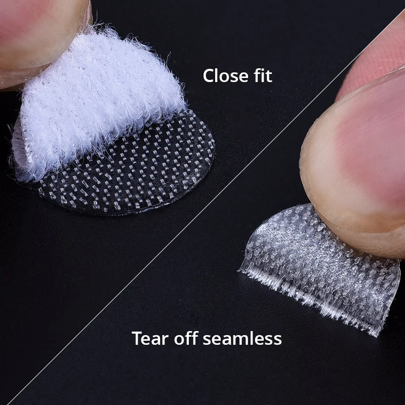 200 Pezzi Gancio E Loop Adesivi - 2 Cm Diametro, Bianchi - Per Oggetti Leggeri, Autoadesivi - Foto 5