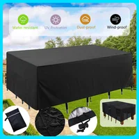 Outdoor Furniture Dust And Waterproof Cover Cloth OxfordCloth Garden Furniture Cover, Courtyard Sofa Table And Chair Cover 1