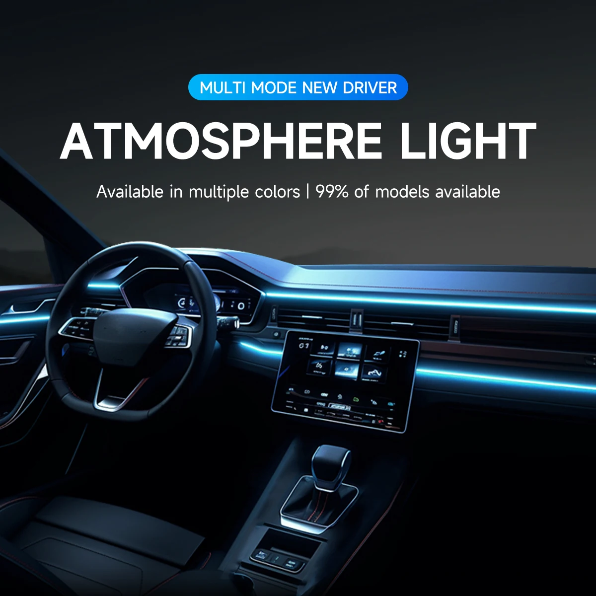 

5/3/1M DIY Car Interior Atmosphere Light Mouldings Cold Line Light EL Wire With Cigarette USB Drive Case Dashboard Console Lamp