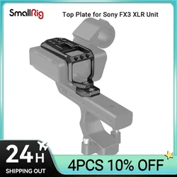 SmallRig Top Plate for Sony FX30 / FX3 XLR Unit to Protect for Sony FX3 XLR Handle with 1/4'' Threaded Holes Cold Shoe MD3990