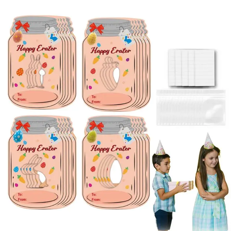 

Счастливая Пасха, открытки в форме бутылки, праздничные открытки, 20 шт., забавная Ретро Весенняя открытка, пасхальные яйца, поздравительные открытки для мальчиков и девочек