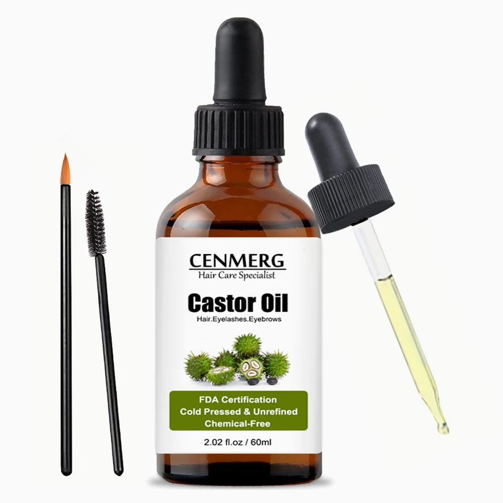 Organic Cold Pressed 100% Castor Oil 2.02fl.oz(60ml) 1