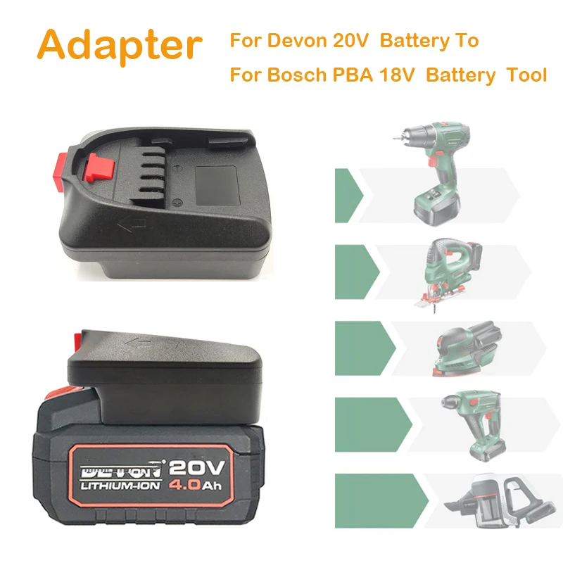 For BOSCH PBA 18V Lithium-ion Battery Adapter Converter to for Parkside 20V  Tool