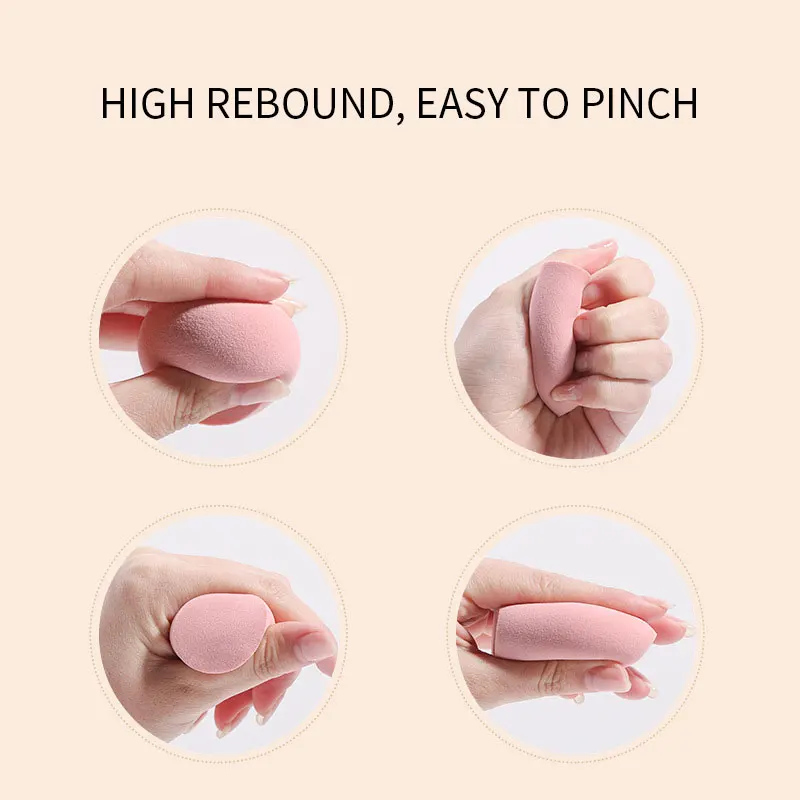 50Pcs Mini Beauty Egg Makeup Blender Soft Small Makeup Sponge Cosmetic Puff for Makeup Concealer Liquid Foundation Beauty Tools