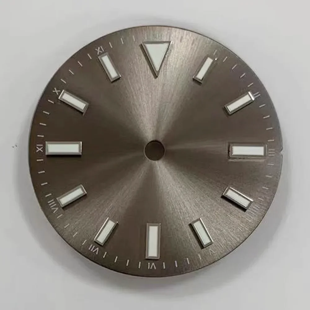 Modified Watch Accessories Sunray Dial Stripe Nails Green Luminous Font NH35/8215/2836 Movement