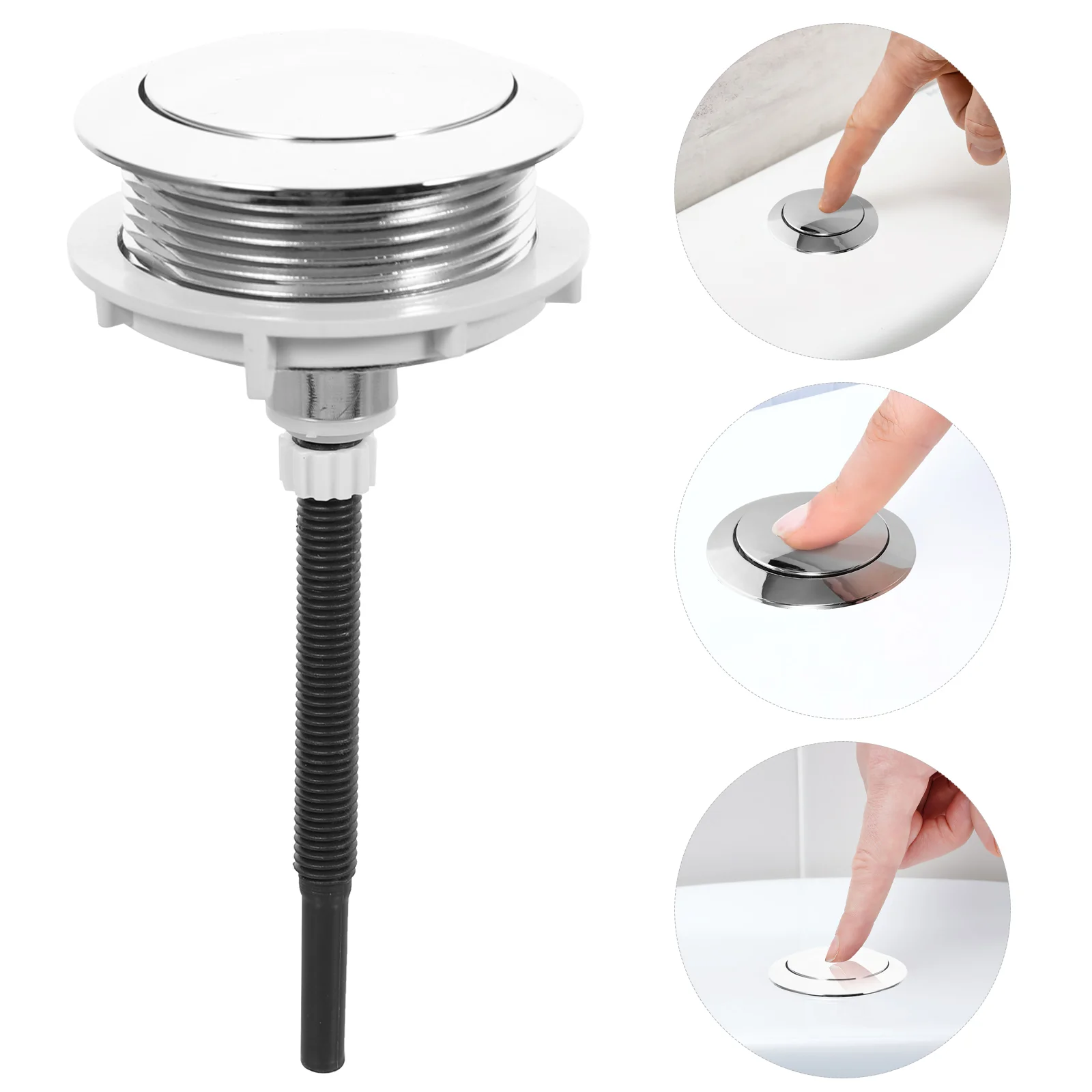 

Water Single Button Toilet Supplies Universal Toilet Flush Button Replacements Push Baby Items Medium Abs Dual Stuff