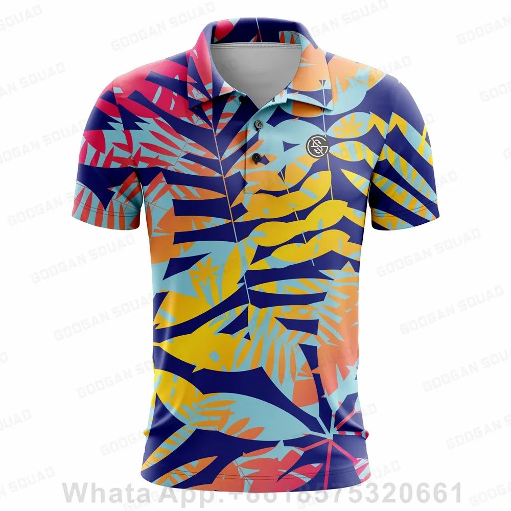 2023 Nieuwe Mannen Golf Shirt Zomer Sport Golf Kleding Korte Mouw Top Snel Droog T-shirt Ademend Polo Shirts Voor mannen Golf Dr