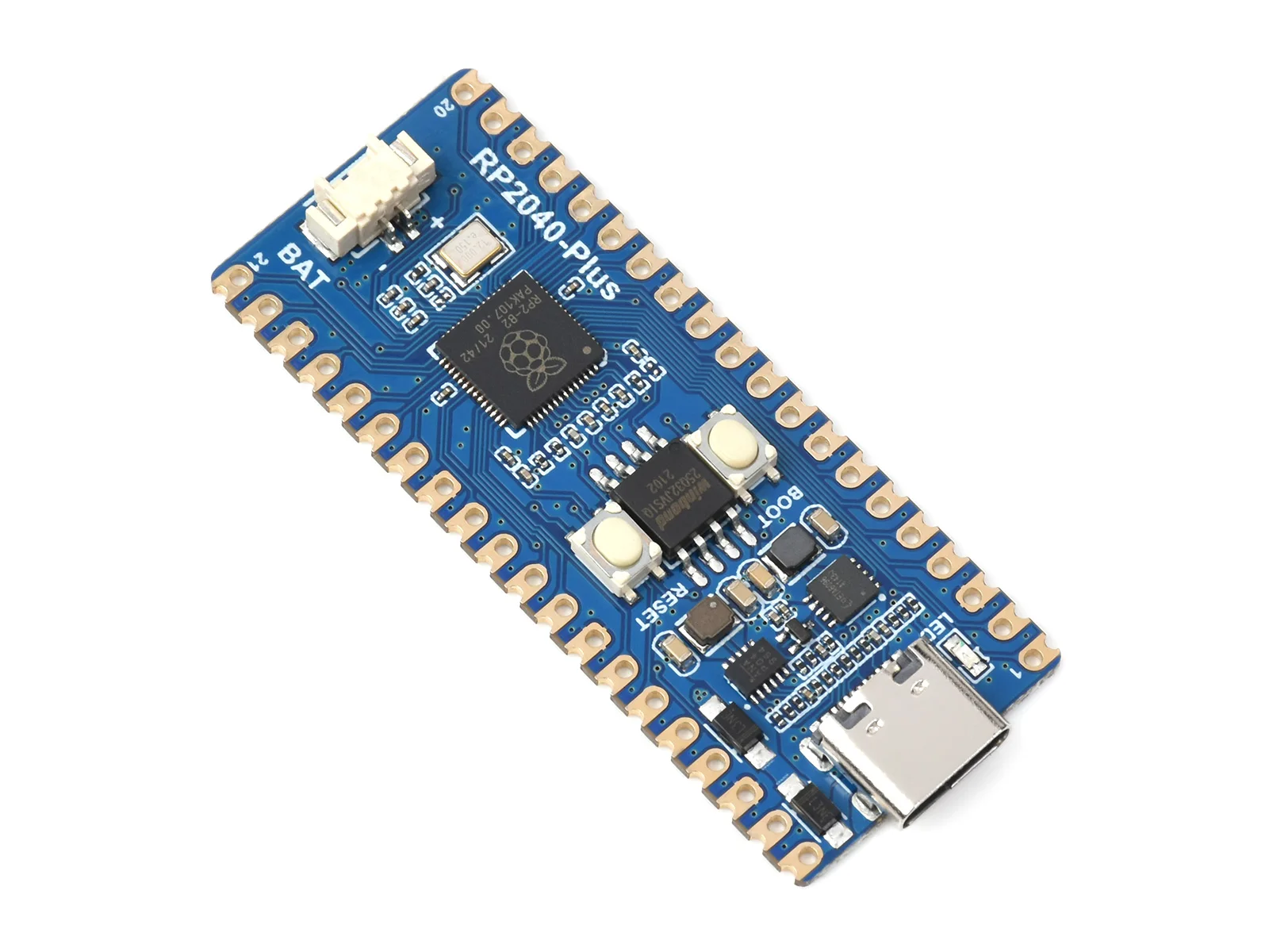 

RP2040-Plus, недорогая, высокопроизводительная Pico-подобная MCU плата на основе микроконтроллера Raspberry Pi RP2040 КБ SRAM