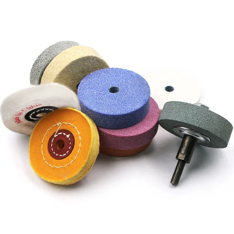 Grinding Stone  Wool wheel Cloth roundDisc Wheel Abrasive Tool For Bench Grinder Polishing Wheel 1PC 74 75 76 80mm Rotary Tools