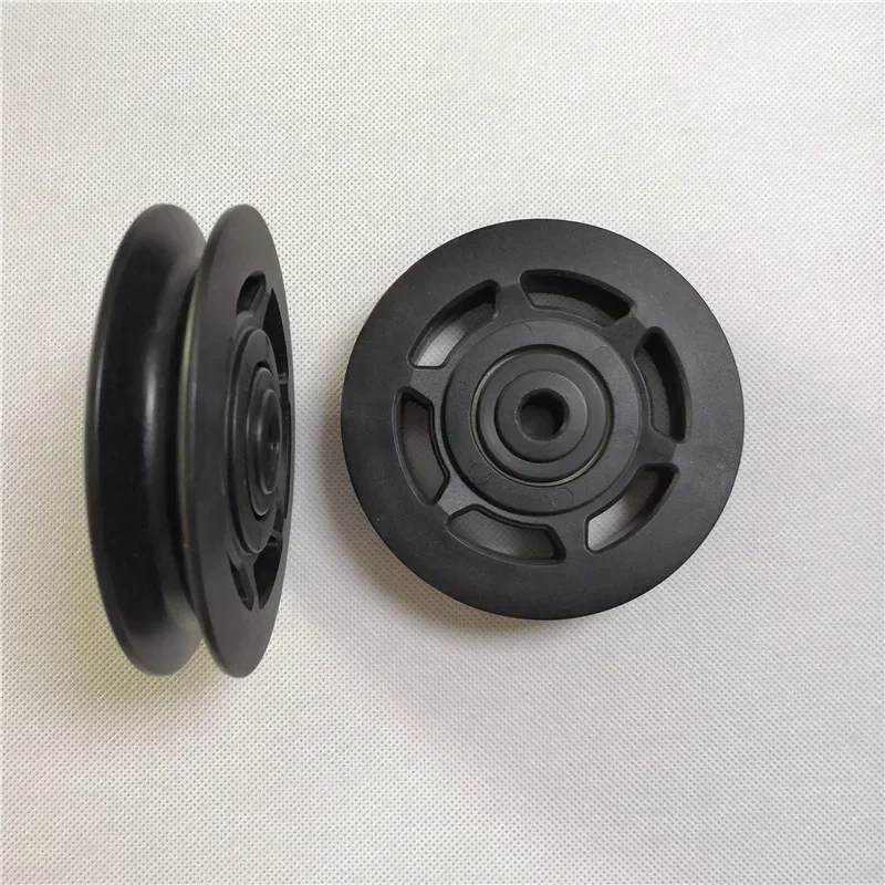 Fitness Equipment Accessories Cable Rope General Nylon Plastic Pulley U Groove  Wheel Roller Diameter 93,95,114mm 6