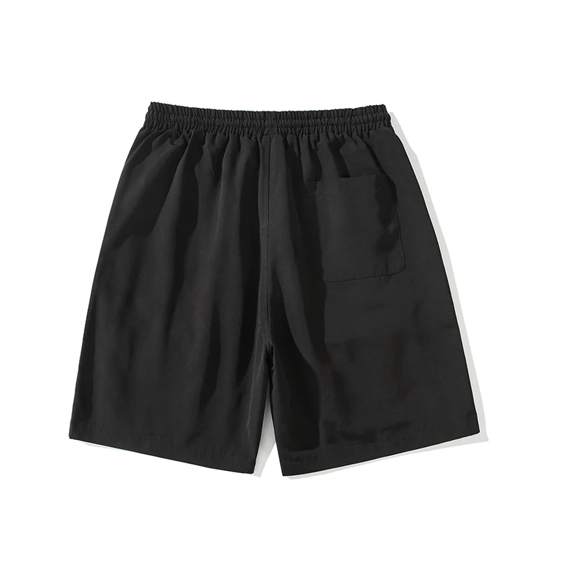 Summer Plus Size Mens Shorts Solid Color Japannese Style Straight Wide Leg Pants Man New Casual Loose Short