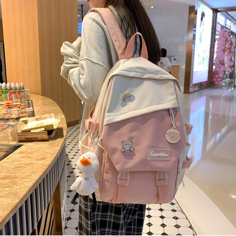 Backpack Fashion Korean School Bags For Women Girls Harajuku Shoulder Bag  Student Large Capacity School Backpacks - AliExpress