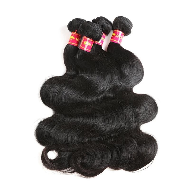 Body Wave Human Hair Bundle 1pc Brazilian Virgin Hair Weave Ali Queen Human Extension Natural Color Double Drawn 34inch