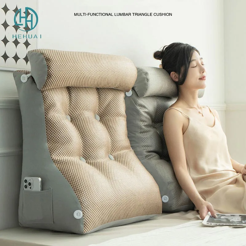 Almohada de lectura para cama de adulto, soporte para la espalda