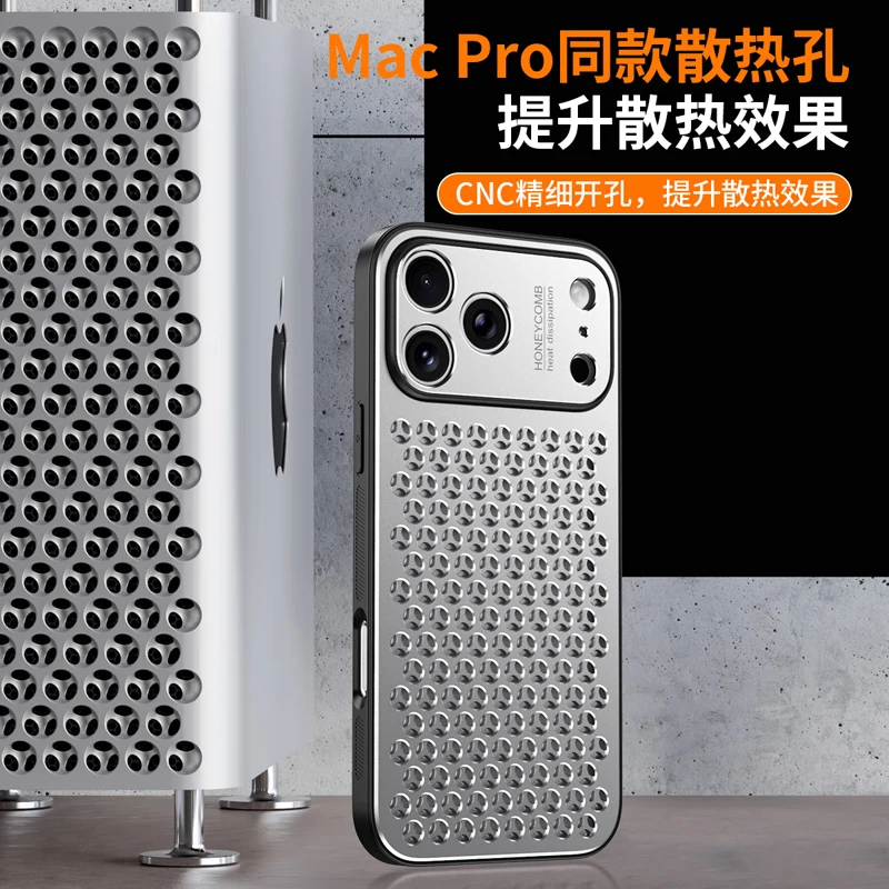 Enhanced Heat Dissipation Shock Resistant Aluminum Alloy Phone Case