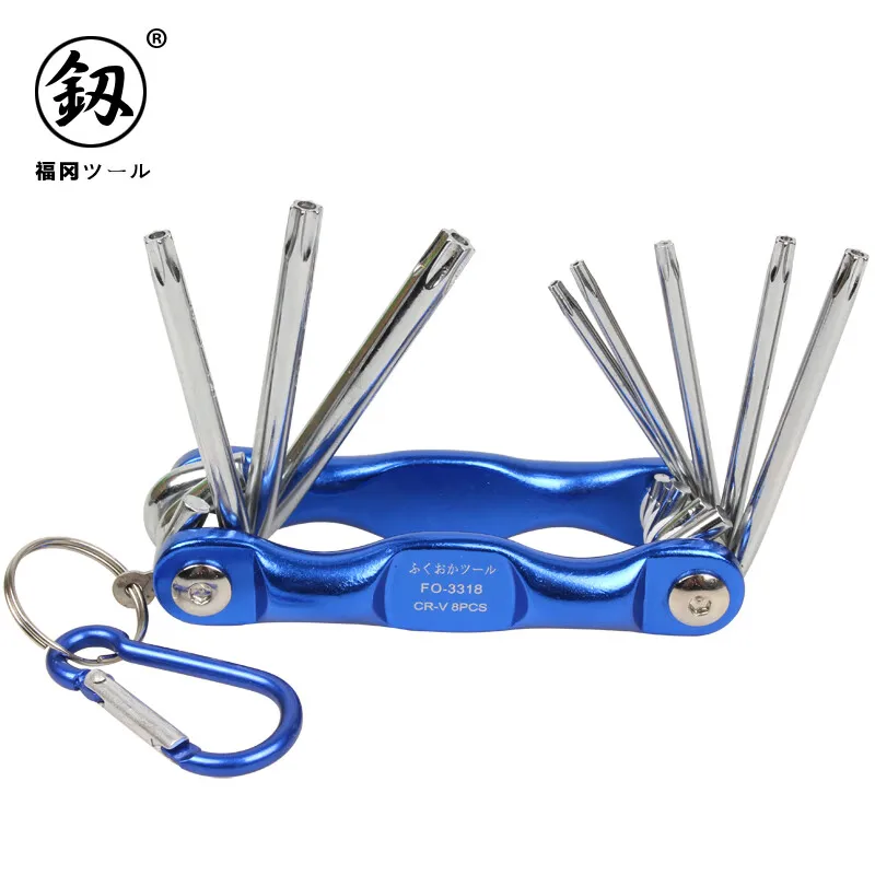 

Folding Hex Wrench Metal Metric Allen Wrench set Hexagonal Screwdriver Hex Key Wrenches Allen Keys Hand Tool Portable set with