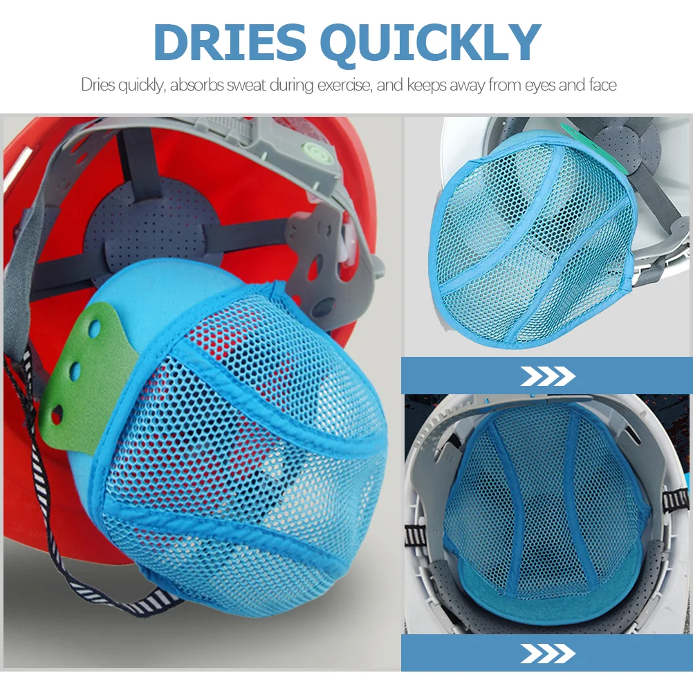 2 Pcs Blue Lining Mesh Caps Men Safety Insert Pad Hard Hat traspirante Air Hardhat Liner imbottiture in poliestere Man