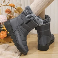 2024 Waterproof Snow Boots for Women Winter Shoes Faux Fur Plush Ankle Boots Woman Plus Size Non-Slip Warm Cotton Botas Mujer - Image 4