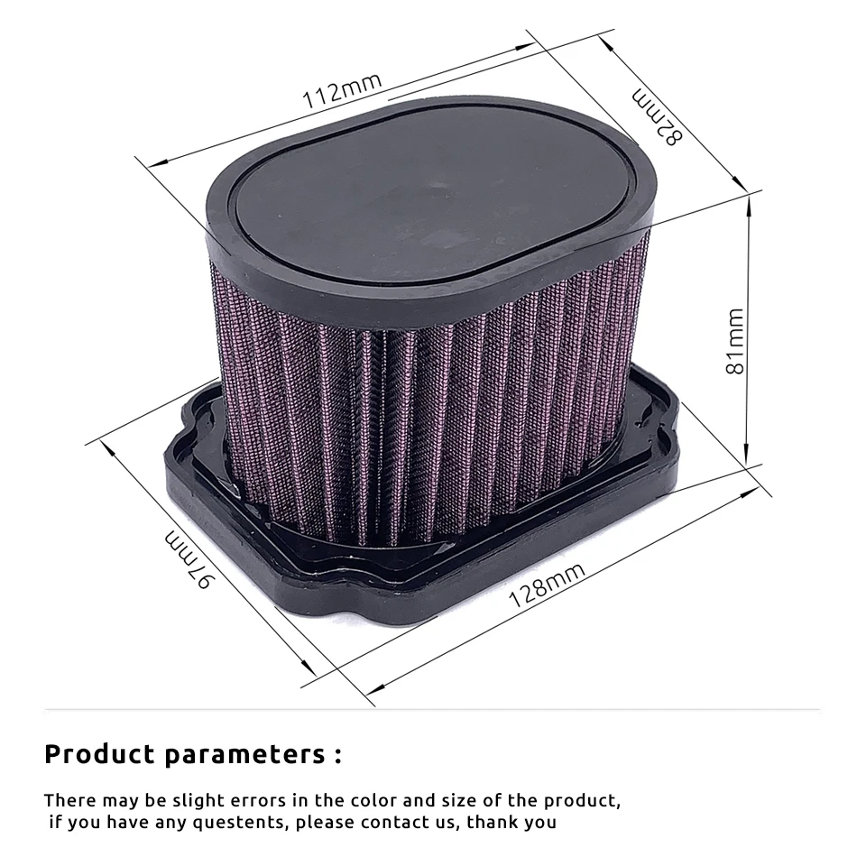  Air Filter For Ya-maha FZ07 15-17 FZ-07 ABS 2015-2016 MT07  2020-2021 MT-07 ABS 1WS 1XB B4C 2014-2019 MT 07 Moto Cage ABS 2015-16 :  Automotive