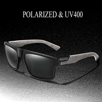 Marque polarisée cyclisme pêche course hommes lunettes de soleil UV400 HD Vision coupe-vent mode lunettes TAC lentille Style Vintage 1