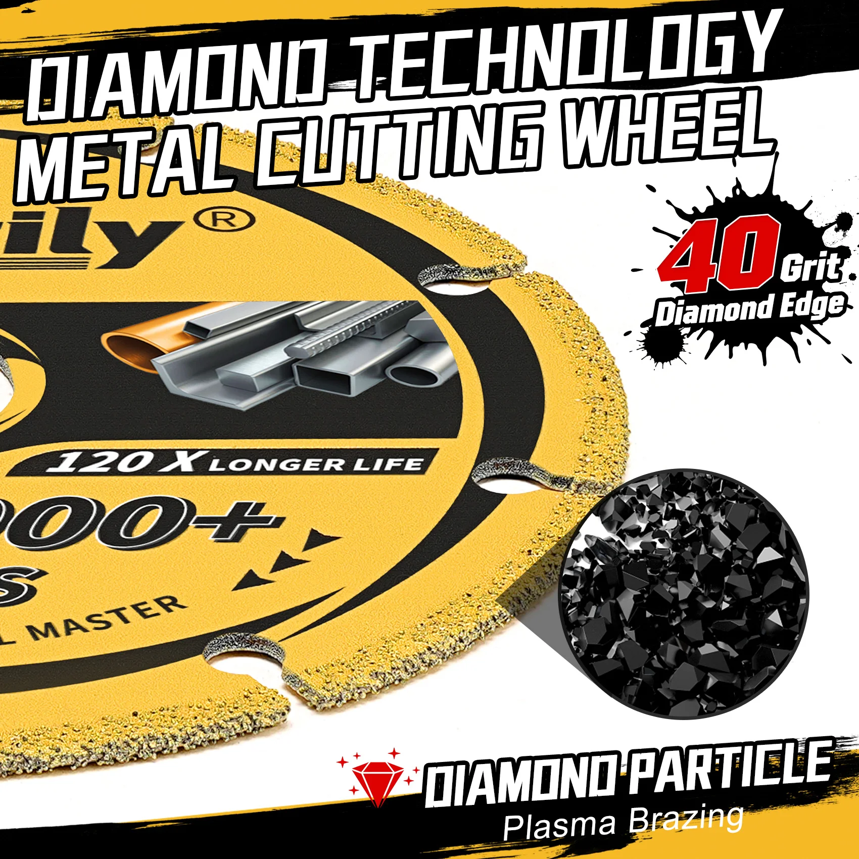 75mm/115mm Diamond Cutting Disc Brazed Saw Blade Angle Grinder Grinding Wheel Rotary Disc for Metal Rebar Wood INOX Cutting cutting disc grinding disc grinding wheel